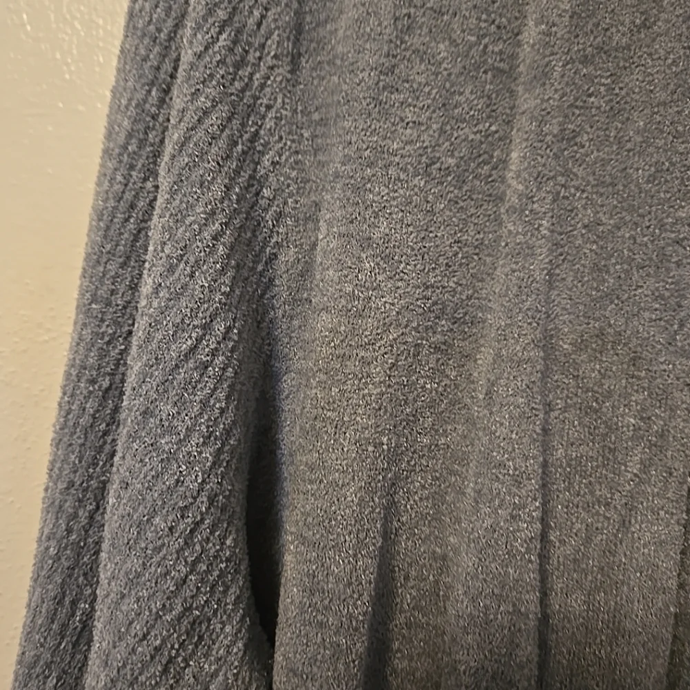 Barefoot Dreams Long Open-Front Cardigan in Light Gray - Picture 2 of 5